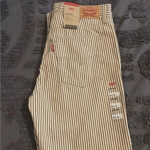 Levi’s low pro striped tan pant
